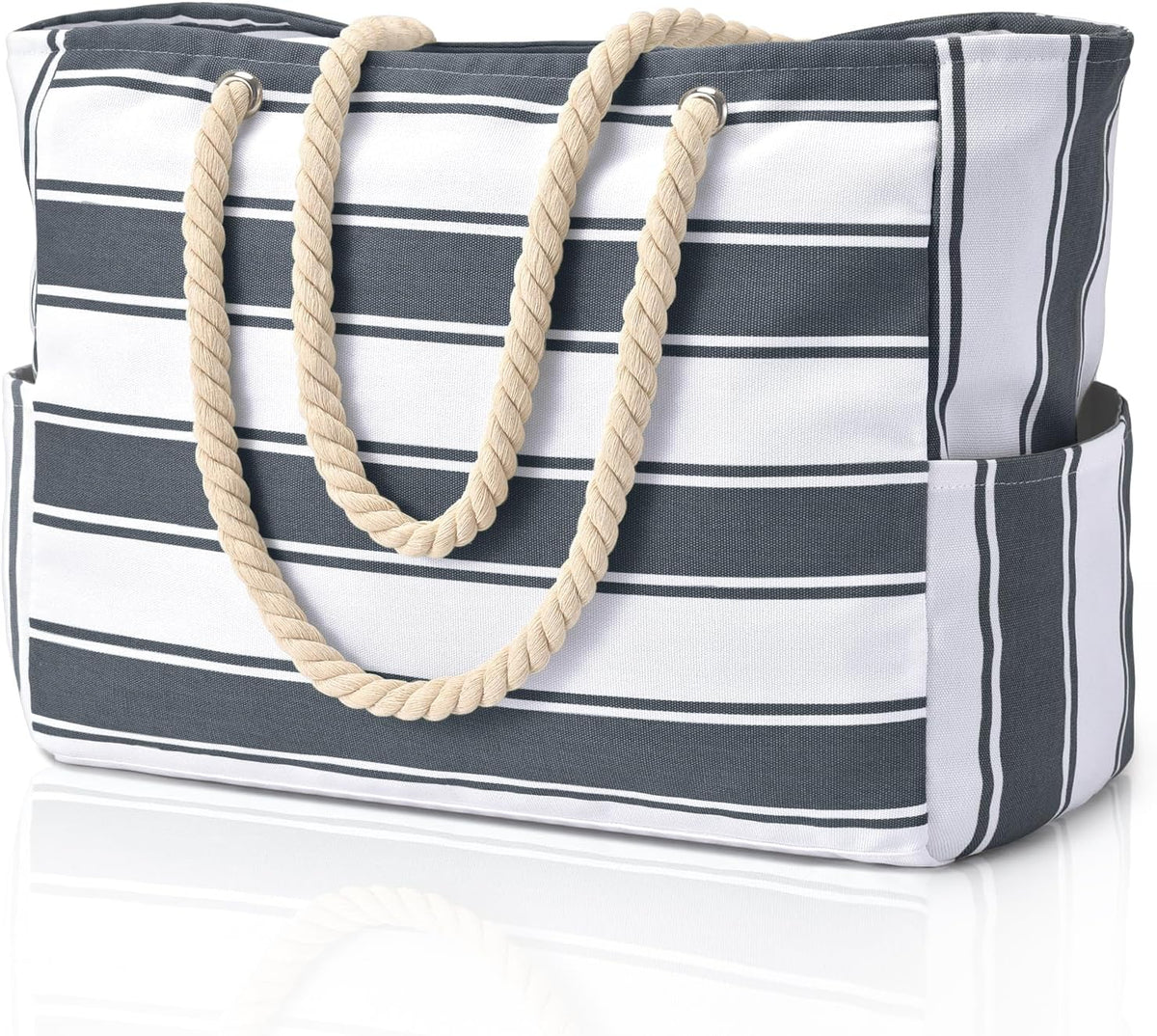 Coastal Companion | Oversized Waterproof Beach Tote with Multiple Pockets | Lightweight Design for Ultimate Convenience
