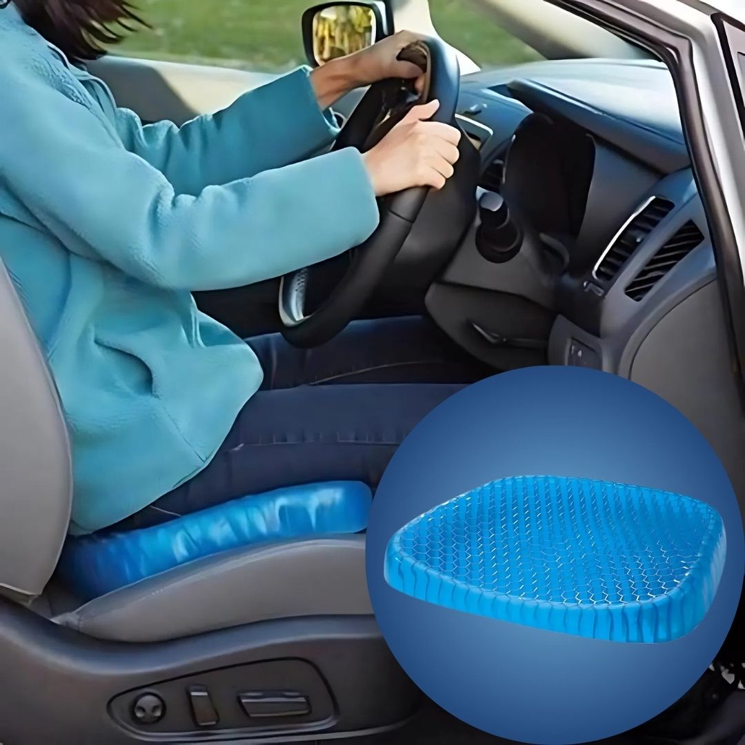 Pressure-Relieving Gel Seat Cushion for Coccyx | Chair Pad for Office, Car, Wheelchair | Orthopedic Support for Lower Back