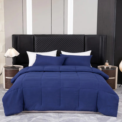 Ortekor Comfort Haven | Lightweight Reversible Comforter with Diagonal Weave Design | All-Season Bedding Set for Cozy Sleep