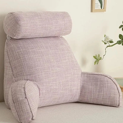 Comfort Haven | Lumbar Support Pillow with Adjustable Headrest & Armrests | Back Cushion for Relief from Back Pain