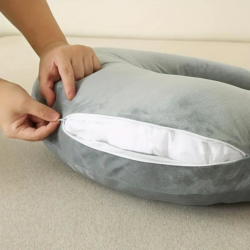 Ortekor Comfort Haven | Reading Pillow with Arms for Ultimate Relaxation | U-Shape Design for Reading and Crafting