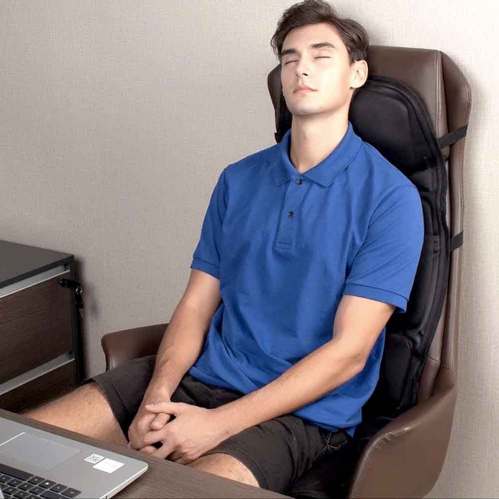 Comfort Oasis | Heated Massage Cushion with Customizable Settings | Ergonomic Design for Ultimate Relaxation