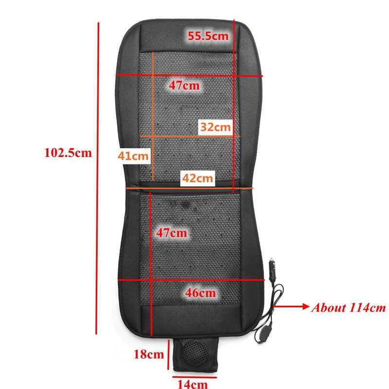 Comfort Ride | Air Seat Cushion with Cooling Fan Feature | Lightweight Accessory for Comfortable Long Journeys
