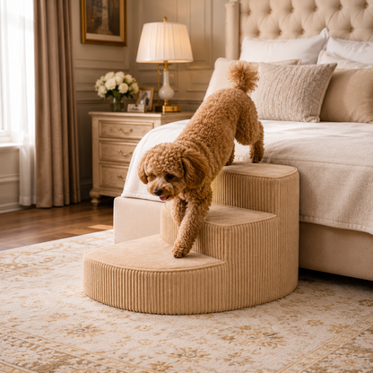 Dog Steps for Bed | Non-Slip Orthopedic Foam Pet Steps | Easy Access for Small & Senior Dogs