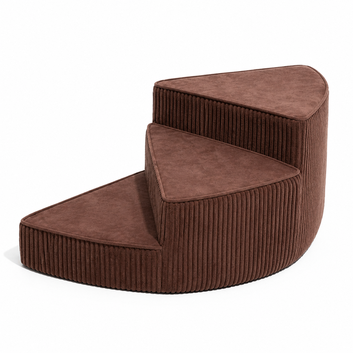 Pet Steps for Bed & Couch - Non-Slip Foam Ramp Stairs for Small Dogs - Washable Spiral Design for Senior Pets & Puppies