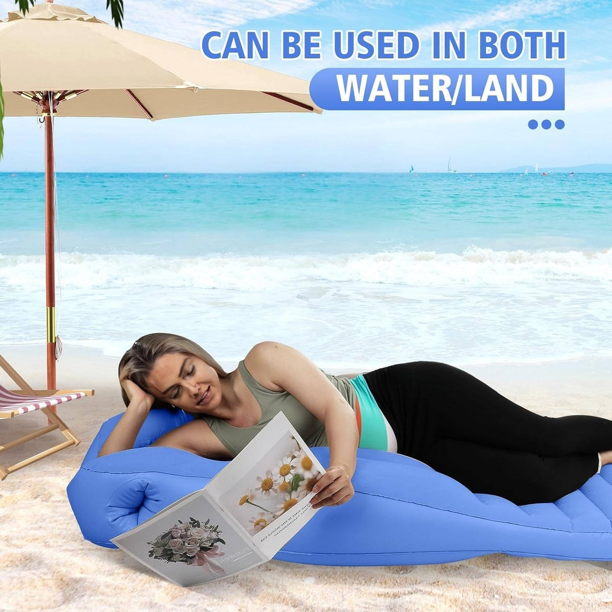 Inflatable Pregnancy Pillow, Stomach Sleeper Pillow with Belly Cutout, Adjustable Maternity Pillow with 2 Air Chambers