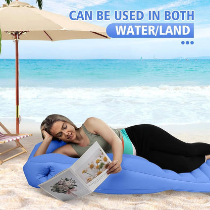 Inflatable Pregnancy Pillow, Stomach Sleeper Pillow with Belly Cutout, Adjustable Maternity Pillow with 2 Air Chambers