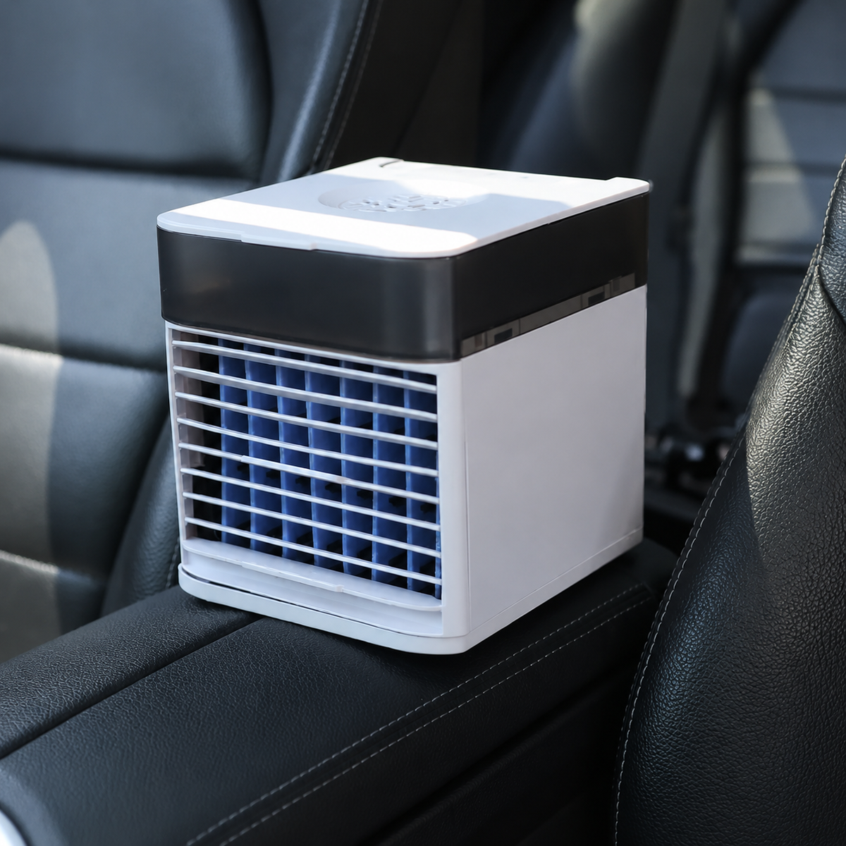 12V Car Cooling Fan Water Evaporative Airflow USB Powered Portable Desktop Cube Cooler for Auto Truck RV Travel Summer Heat Relief