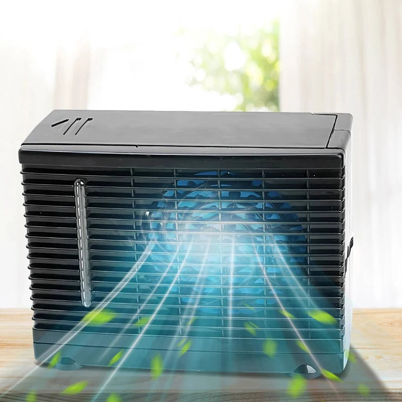 12V Vehicle Air Cooler with Evaporative Mist Technology for Dashboard – Quiet Portable Fan for Cars, Trucks & RVs