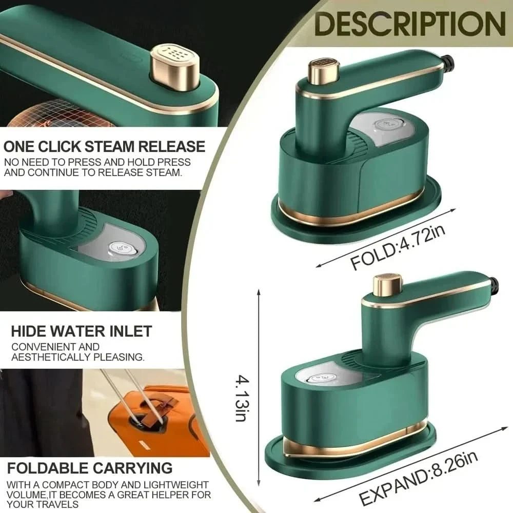 WRINKLEFLOW – Portable Clothes Steamer for Everyday Fabric Care
