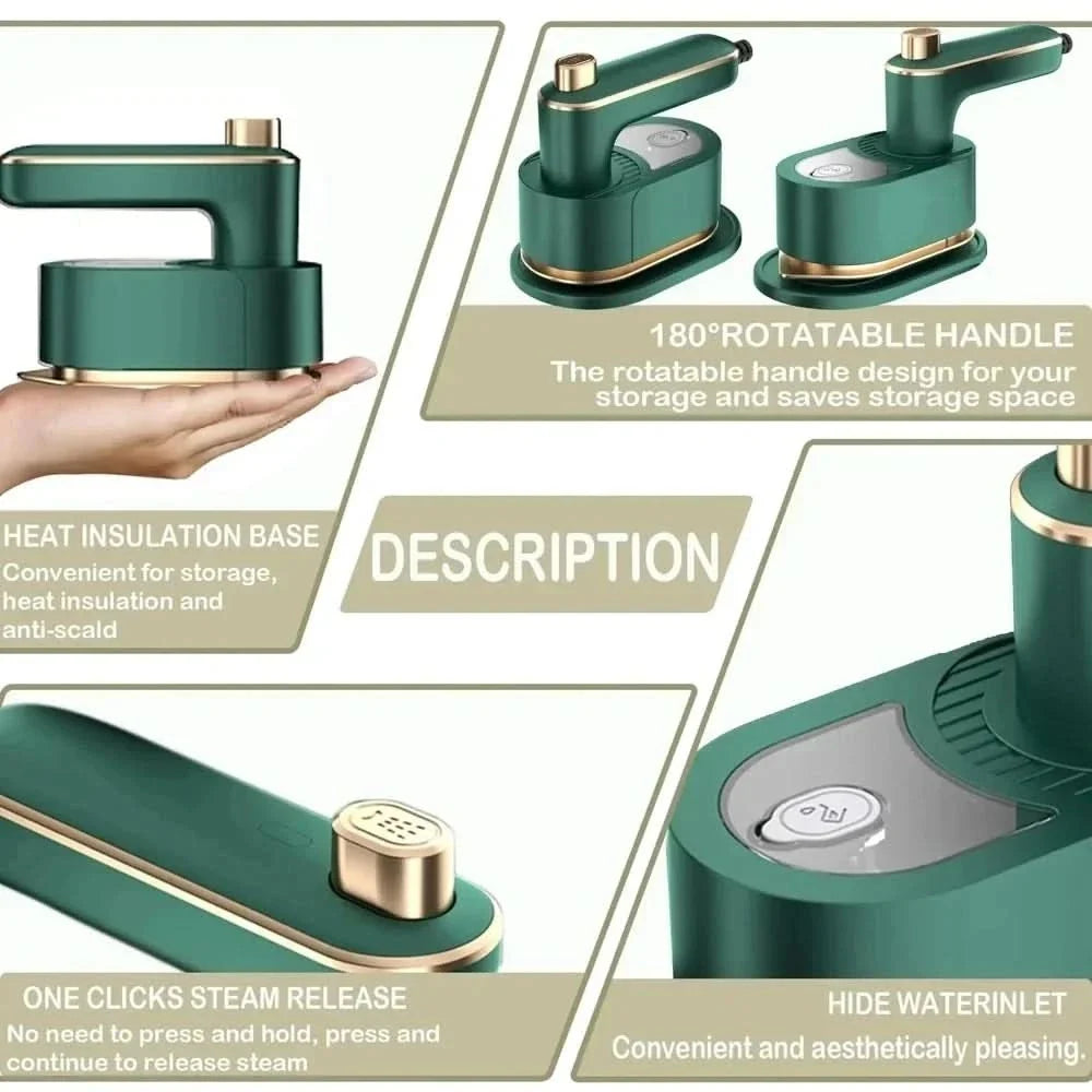 WRINKLEFLOW – Portable Clothes Steamer for Everyday Fabric Care