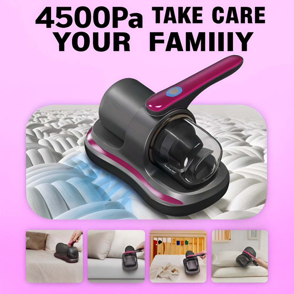 Compact Handheld Vacuum Cleaner for Mattresses with Cordless Design | Lightweight Dust Remover for Quick Cleaning