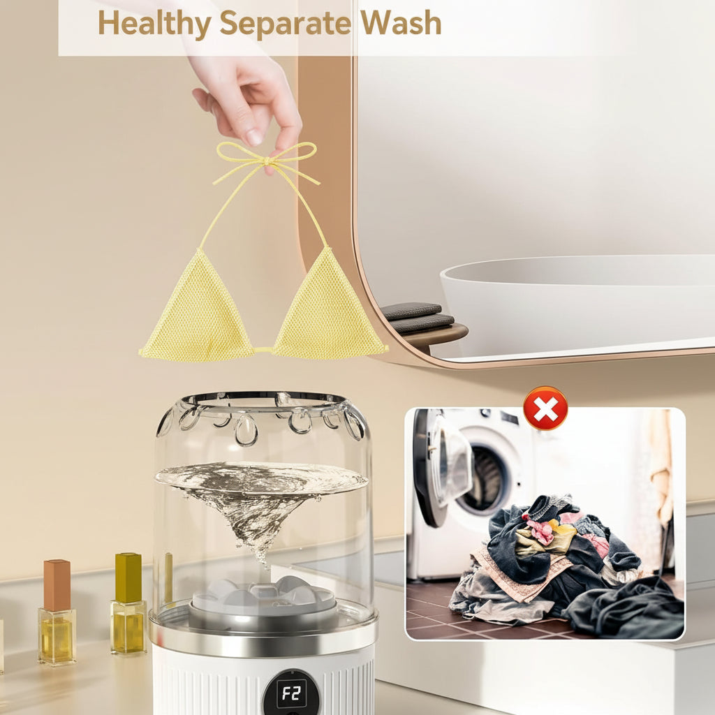 Compact Laundry Cleaner | Portable Washing Machine with USB Power | Ideal for Travel and Small Spaces