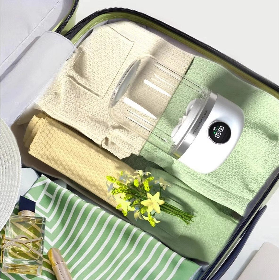 Compact Mini Washing Machine | USB Rechargeable with Dual Cleaning Modes | Portable Solution for Travel and Small Spaces
