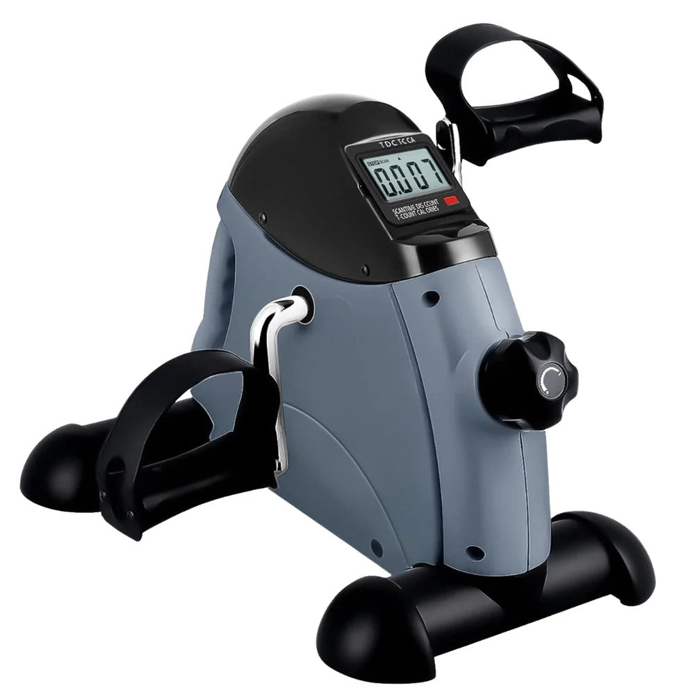 Compact Pedal Exerciser | Adjustable Resistance with Digital Display for Full-Body Workouts