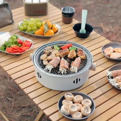 EMBERLIVA – Compact Tabletop BBQ Grill for Outdoor Cooking