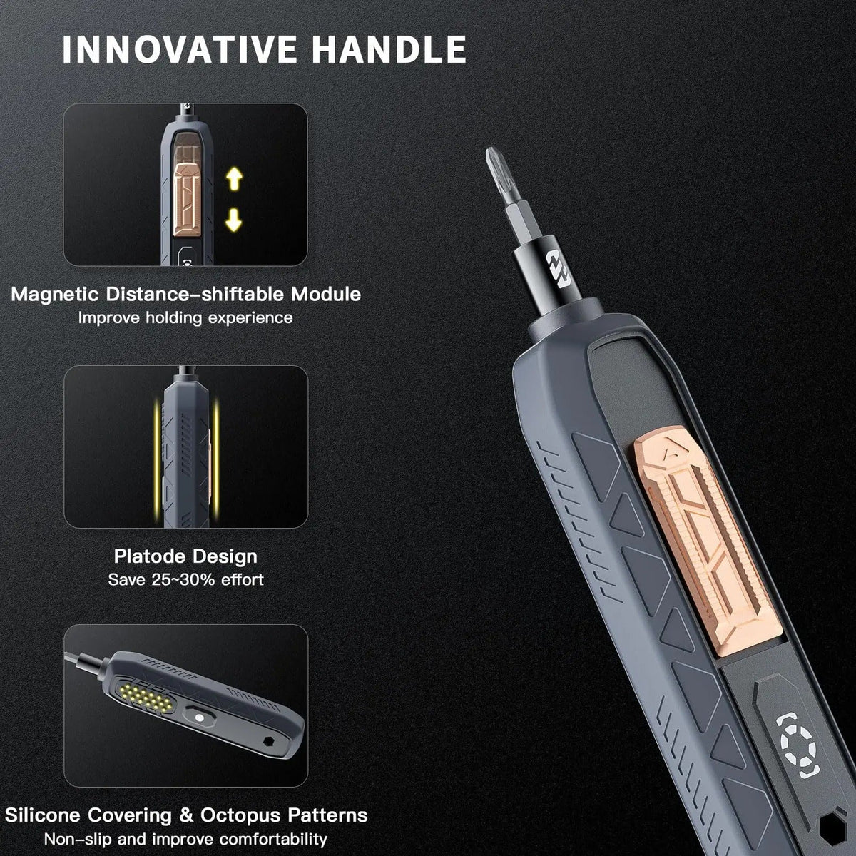 Complete DIY Tool Kit | 181-Piece Electric Screwdriver Set with Ergonomic Handle | Rechargeable Battery for Effortless Repairs