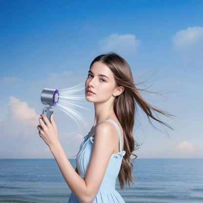 Cooling Breeze | Portable Misting Fan with Ice Cooling Technology | Adjustable Turbo Speeds for Instant Relief