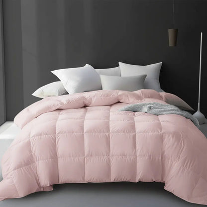 Cooling Comforter | Goose Down Bedding Set with Breathable Design | All-Season Comfort for a Restful Sleep