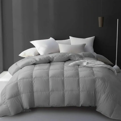 Cooling Comforter | Goose Down Bedding Set with Breathable Design | All-Season Comfort for a Restful Sleep