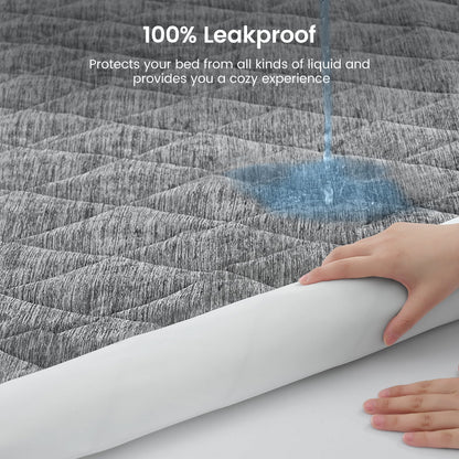 Cooling Mattress Topper | Leakproof Design & Soft Fabric for All-Night Comfort