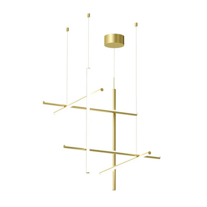 Geometric Grid Ceiling Light Fixture for Dining Room & Open Spaces | Adjustable Height LED Chandelier | Modern Aluminum Track System | Multi