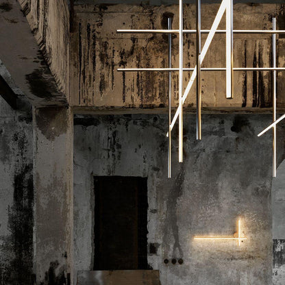 Geometric Grid Ceiling Light Fixture for Dining Room & Open Spaces | Adjustable Height LED Chandelier | Modern Aluminum Track System | Multi