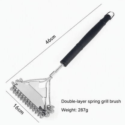 GRATEGUARD – Stainless Steel BBQ Brush for Safe Cleaning