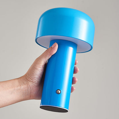 Cordless LED Table Lamp – Portable Touch Control Mushroom Design with Dimmable Light for Home and Office