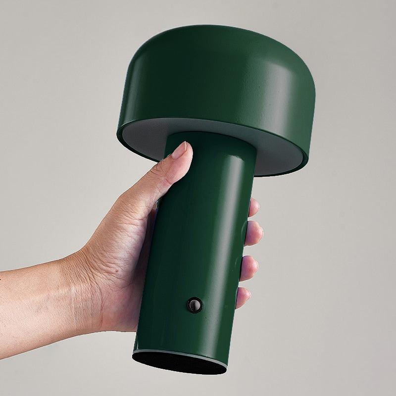 Cordless LED Table Lamp – Portable Touch Control Mushroom Design with Dimmable Light for Home and Office