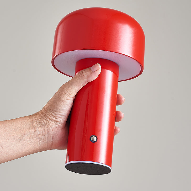 Cordless LED Table Lamp – Portable Touch Control Mushroom Design with Dimmable Light for Home and Office
