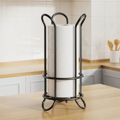 Freestanding Toilet Paper Holder Stand – Vertical Chrome Bathroom Storage Organizer for Spare Rolls | Modern Space-Saving Design