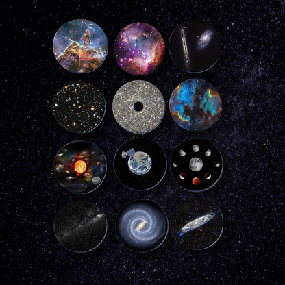 Galaxy Star Projector 4K HD Night Light with 12 Cosmic Scenes 360° Rotation Adjustable Focus for Bedroom Living Room Home Theater