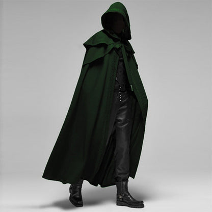 Elegant Gothic | Hooded Cloak with Velvet Fabric & Oversized Hood | Unisex Design for Cosplay and Themed Events