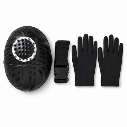 Festive Costume Collection | Halloween Jumpsuit Costume with Mask & Belt | Complete Outfit for Themed Parties