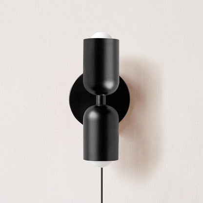 LED Wall Light Metal Sconce 10 inch Vertical Horizontal Mount Bedroom Hallway Living Room Indoor Ambient Up Down Lighting Fixture Black Beig