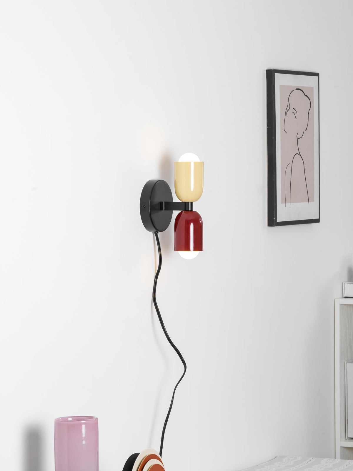 LED Wall Light Metal Sconce 10 inch Vertical Horizontal Mount Bedroom Hallway Living Room Indoor Ambient Up Down Lighting Fixture Black Beig