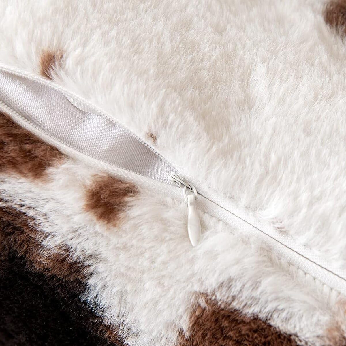 Cove Pillow Covers, Set of 2 - Faux Fur, Double-Sided Cowhide Print