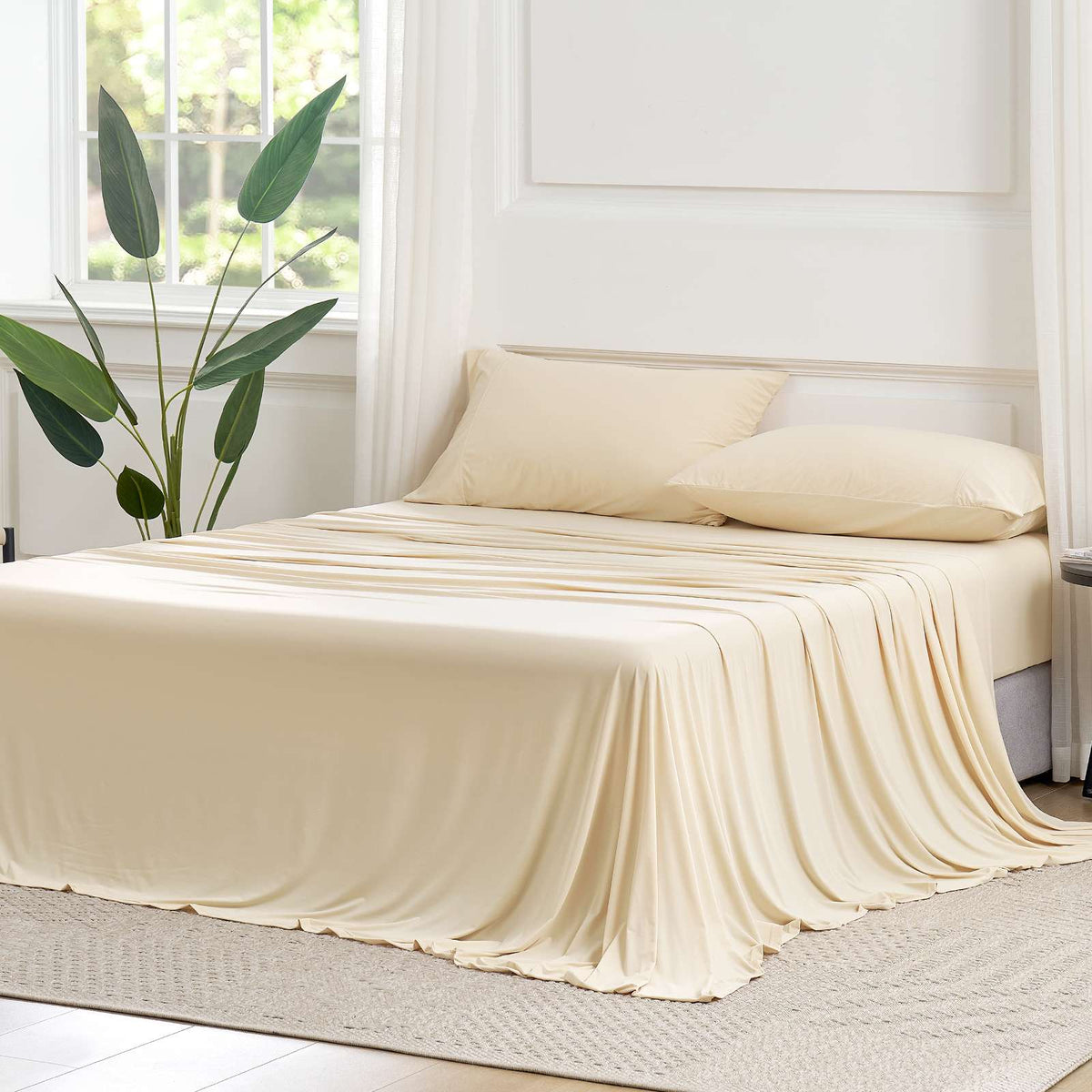 Cozy Bliss | Bedding Set with Performance Cooling Sheets & Deep-Pocket Design | Breathable Comfort for Hot Sleepers