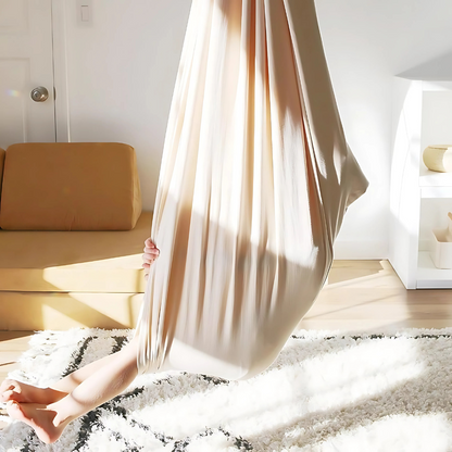 Cozy Hammock Swing | Soft Fabric Sensory Swing for Kids' Relaxation and Play