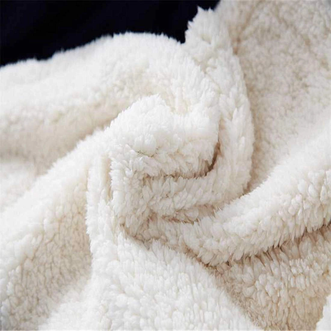 Fleece Throw Blanket, American Flag Fleece Blanket with Faux Lambswool Back, Outdoor Blanket for Couch and Camping