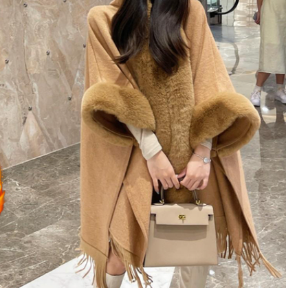 Ortekor Cozy Wearable Blanket Poncho with Silky Lining | Stylish Long Design for Ultimate Comfort