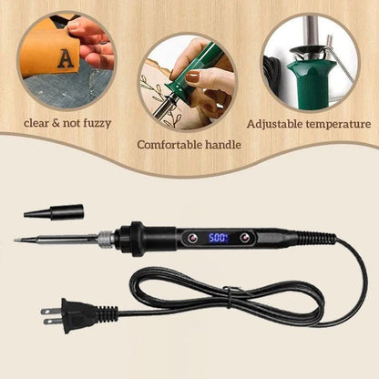 CraftMaster Pro | Woodburning Tool with Adjustable Temperature | 56-Piece Kit for Precision Crafting
