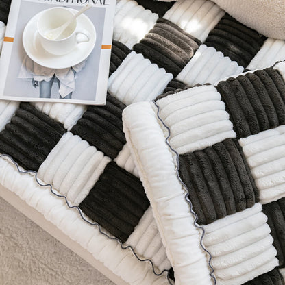 Chenille Pet Blanket with Non-Slip Backing – Plush Furniture Protector for Dogs & Cats – Machine Washable Couch Cover
