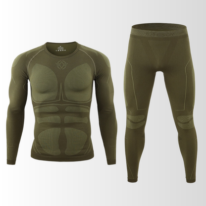 Men's Base Layer Thermal Set – Seamless Insulated Long Underwear for Cold Weather & Winter Sports