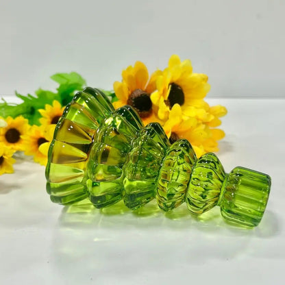 Crescent Christmas Tree Candle Holder Set - Glass, 3pcs