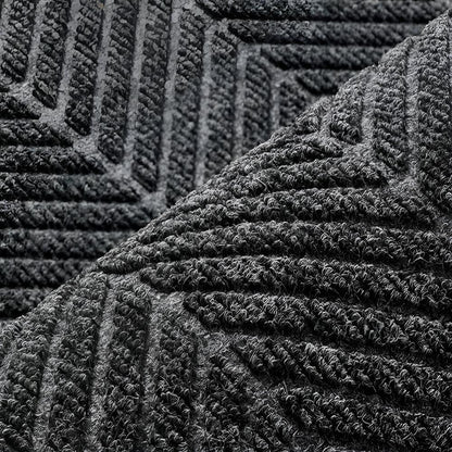 Creston Door Mat - Non-Slip Chevron Design, Indoor Outdoor Welcome Mat