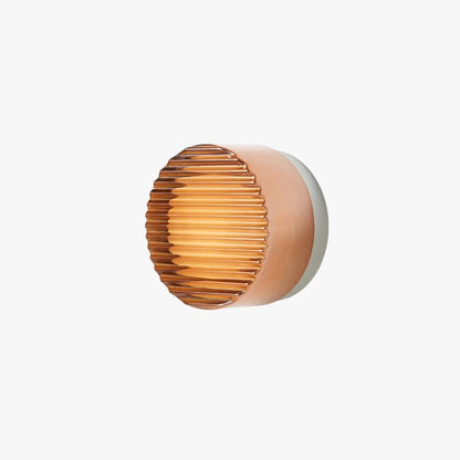 Metal LED Accent Light for Walls & Ceilings – 5 in Ripple Texture Fixture in White, Amber, Gray – Modern Indoor Outdoor Sconce for Hallways,