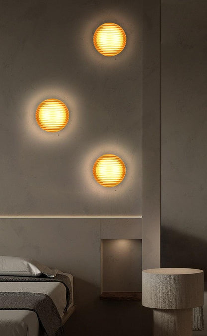 Metal LED Accent Light for Walls & Ceilings – 5 in Ripple Texture Fixture in White, Amber, Gray – Modern Indoor Outdoor Sconce for Hallways,