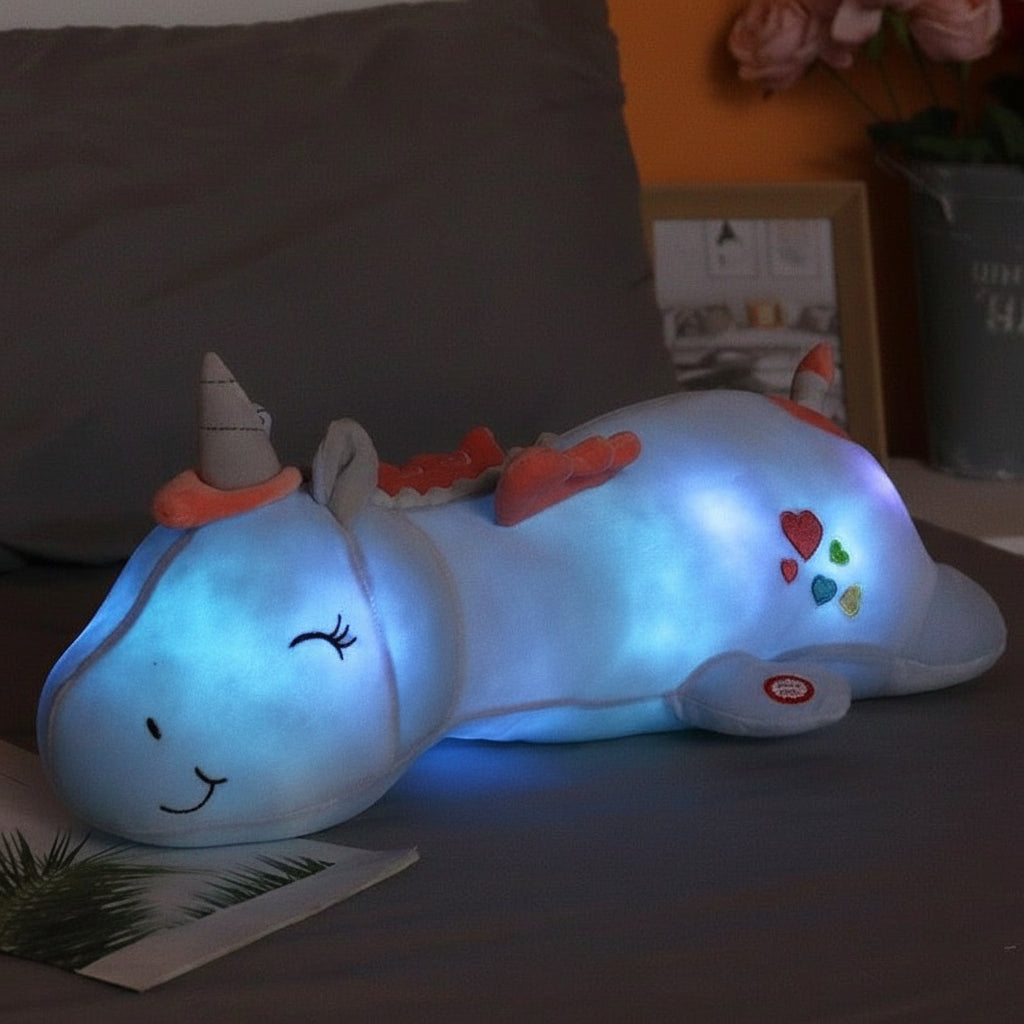 Cuddle Glow | LED Night Light Plush Unicorn with Soothing Glow | Soft Comfort for Bedtime